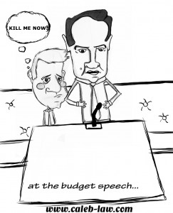 Nick Clegg Bored at Budget Speech