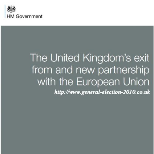 The United Kingdom's Exit from and new Partnership with the European Union